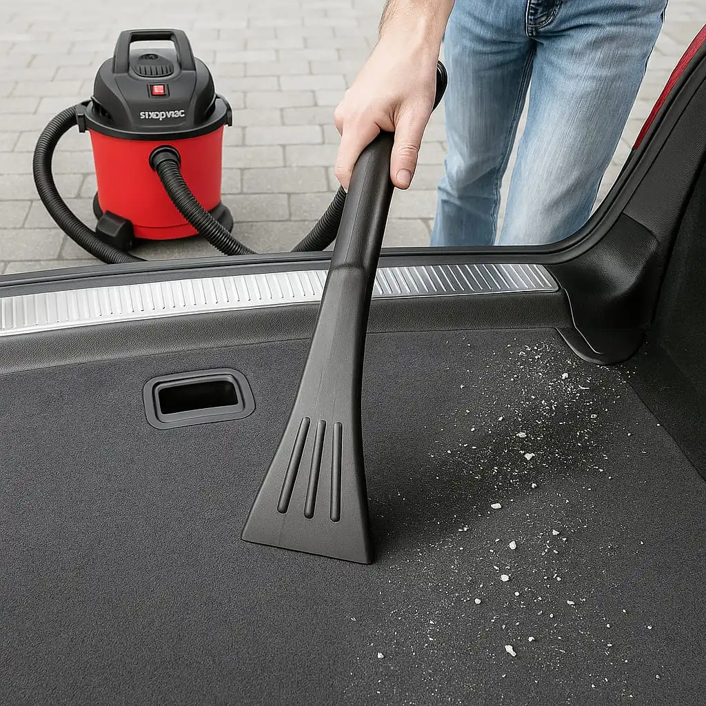 Aspiração interna de carros e porta-malas em São Luís - Remoção de sujeira e poeira - Aguiar Estética Automotiva