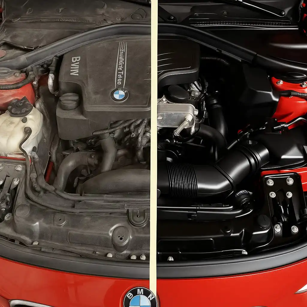 Lavagem segura do motor de veículos em São Luís - Limpeza sem danos aos componentes - Aguiar Estética Automotiva